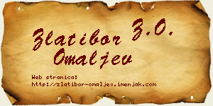Zlatibor Omaljev vizit kartica